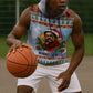 Bobby Seale Christmas Sleeveless Hoodie Retro Ugly Christmas Pattern Festive Activist Portrait