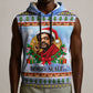 Bobby Seale Christmas Sleeveless Hoodie Retro Ugly Christmas Pattern Festive Activist Portrait