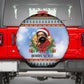 Bobby Seale Christmas Spare Tire Cover Retro Ugly Christmas Pattern Festive Activist Portrait