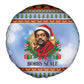 Bobby Seale Christmas Spare Tire Cover Retro Ugly Christmas Pattern Festive Activist Portrait