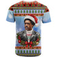 Bobby Seale Christmas T shirt Retro Ugly Christmas Pattern Festive Activist Portrait