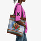 Bobby Seale Christmas Tote Bag Retro Ugly Christmas Pattern Festive Activist Portrait