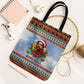 Bobby Seale Christmas Tote Bag Retro Ugly Christmas Pattern Festive Activist Portrait