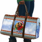Bobby Seale Christmas Travel Bag Retro Ugly Christmas Pattern Festive Activist Portrait