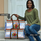 Bobby Seale Christmas Travel Bag Retro Ugly Christmas Pattern Festive Activist Portrait
