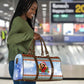 Bobby Seale Christmas Travel Bag Retro Ugly Christmas Pattern Festive Activist Portrait