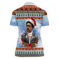 Bobby Seale Christmas Women Polo Shirt Retro Ugly Christmas Pattern Festive Activist Portrait