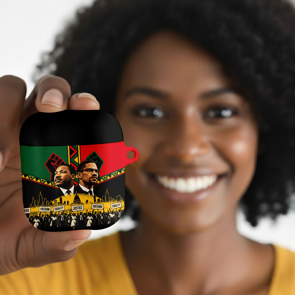 Martin Luther King Jr And Malcolm X AirPods Case Civil Rights Leaders ...