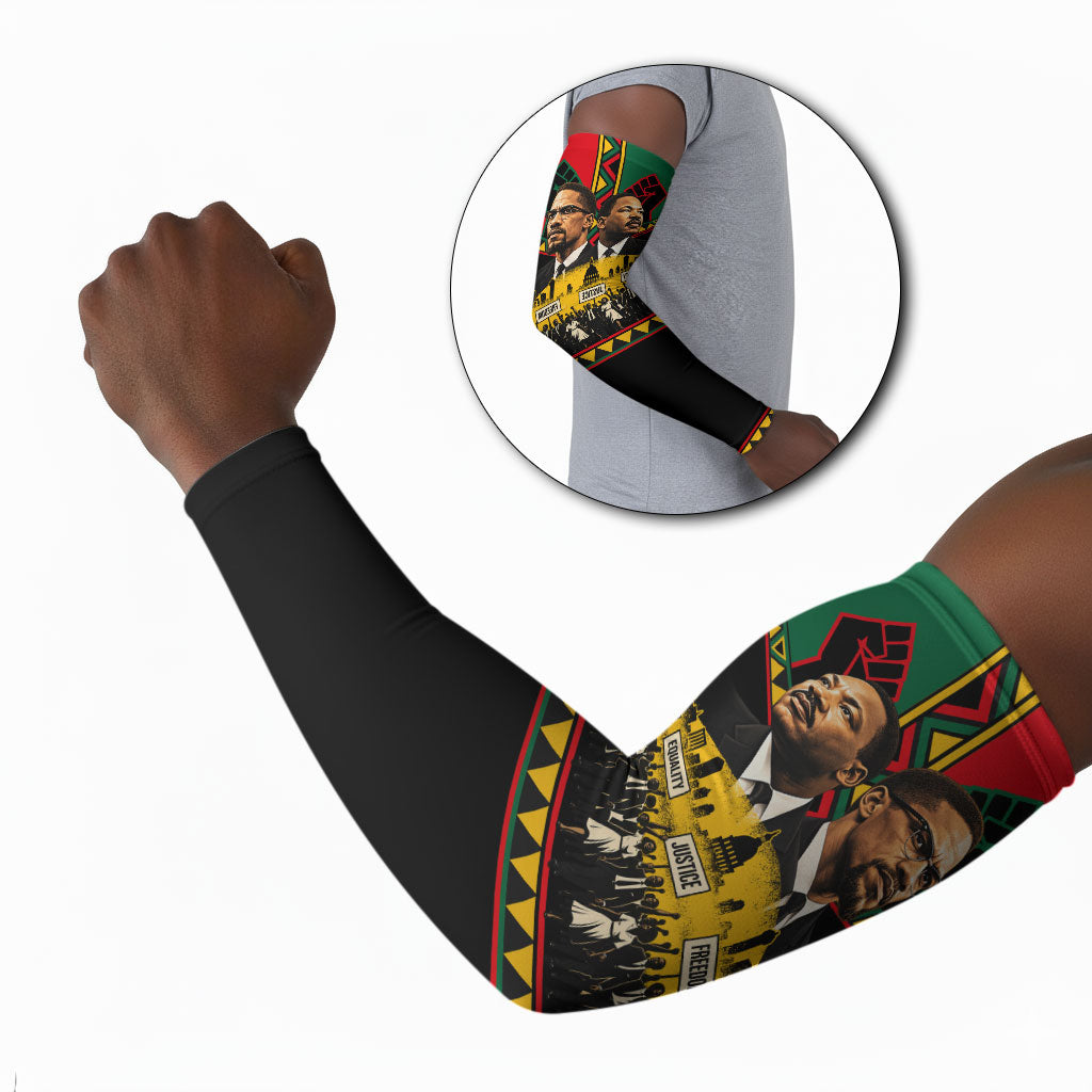 Martin Luther King Jr And Malcolm X Arm Sleeves Civil Rights Leaders ...
