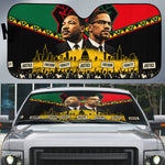 Martin Luther King Jr And Malcolm X Auto Sun Shade Civil Rights Leaders - Black History Equality Freedom March