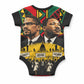 Martin Luther King Jr And Malcolm X Baby Onesie Civil Rights Leaders - Black History Equality Freedom March