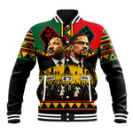 Martin Luther King Jr And Malcolm X Baseball Jacket Civil Rights Leaders - Black History Equality Freedom March