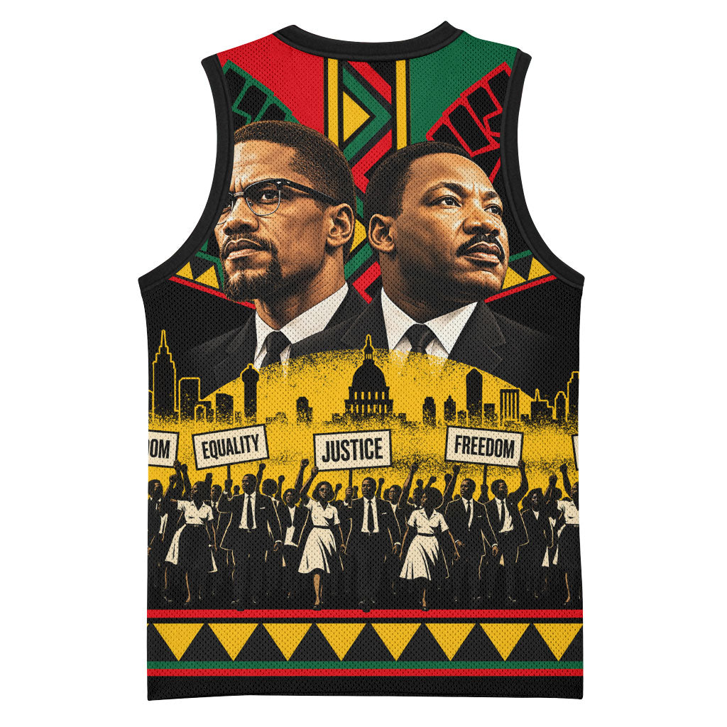 Martin Luther King Jr And Malcolm X Basketball Jersey Civil Rights ...