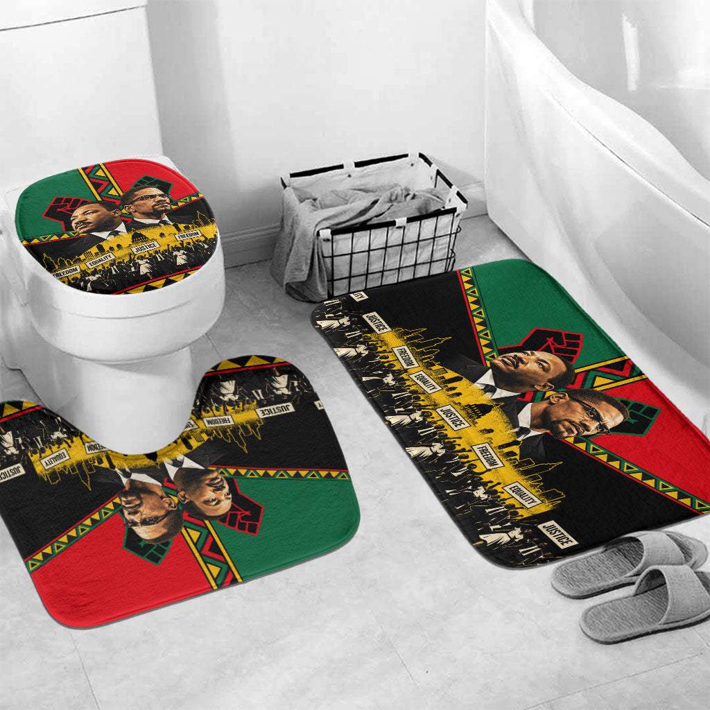 Martin Luther King Jr And Malcolm X Bathroom Set Civil Rights Leaders ...
