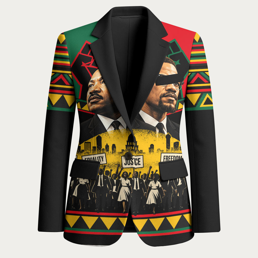 Martin Luther King Jr And Malcolm X Blazer Civil Rights Leaders - Black History Equality Freedom March