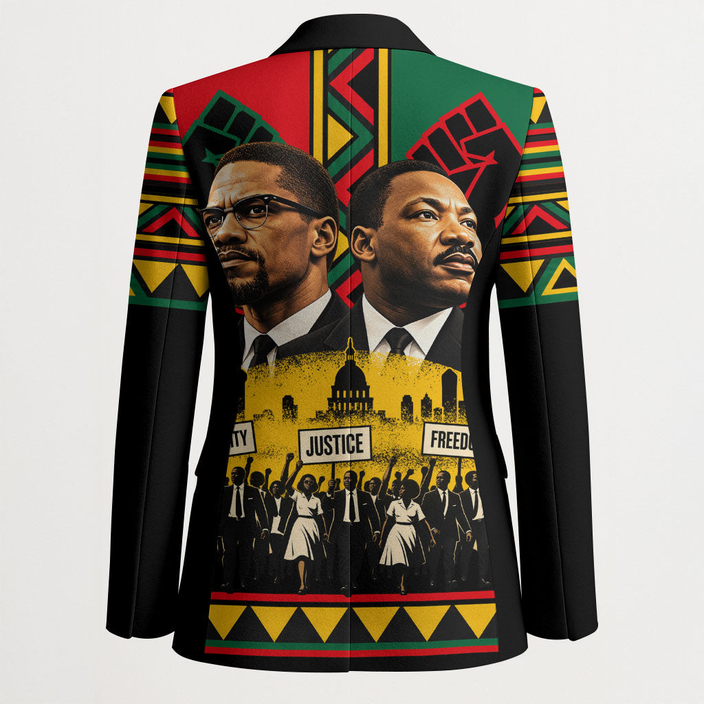 Martin Luther King Jr And Malcolm X Blazer Civil Rights Leaders - Black History Equality Freedom March