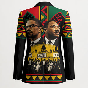 Martin Luther King Jr And Malcolm X Blazer Civil Rights Leaders - Black History Equality Freedom March