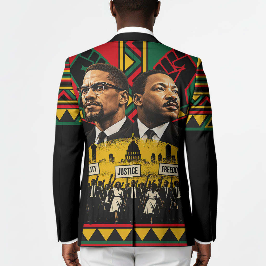 Martin Luther King Jr And Malcolm X Blazer Civil Rights Leaders - Black History Equality Freedom March
