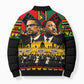 Martin Luther King Jr And Malcolm X Bomber Puffer Jacket Civil Rights Leaders - Black History Equality Freedom March