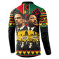 Martin Luther King Jr And Malcolm X Button Sweatshirt Civil Rights Leaders - Black History Equality Freedom March