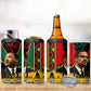 Martin Luther King Jr And Malcolm X 4 in 1 Can Cooler Tumbler Civil Rights Leaders - Black History Equality Freedom March