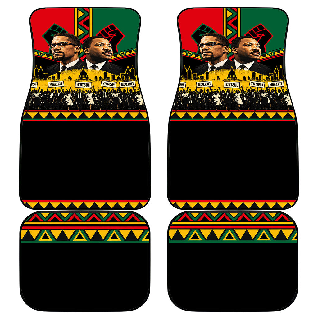 Martin Luther King Jr And Malcolm X Car Mats Civil Rights Leaders ...