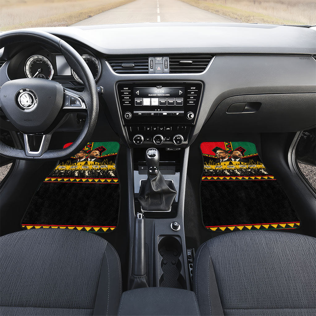 Martin Luther King Jr And Malcolm X Car Mats Civil Rights Leaders - Black History Equality Freedom March