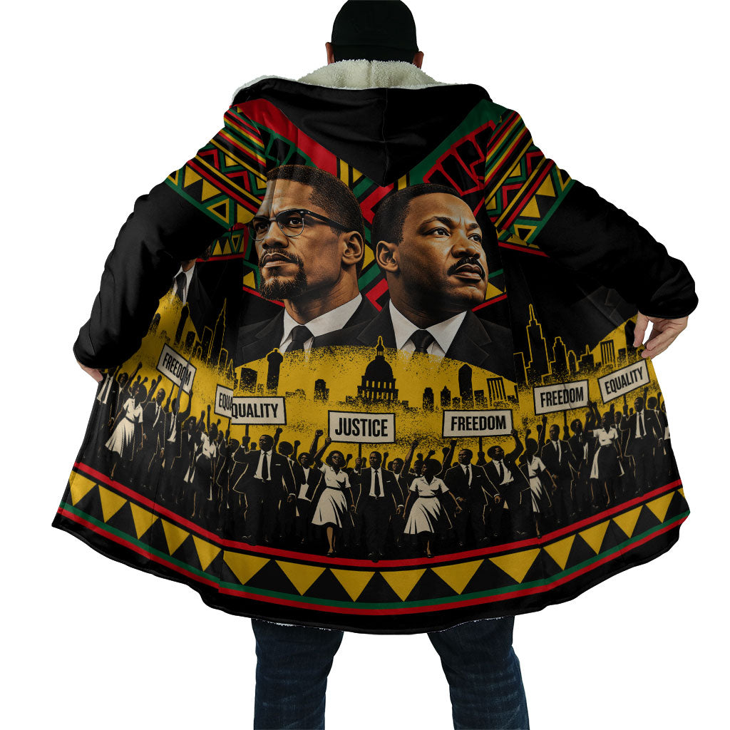 Martin Luther King Jr And Malcolm X Cloak Civil Rights Leaders - Black History Equality Freedom March
