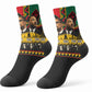 Martin Luther King Jr And Malcolm X Crew Socks Civil Rights Leaders - Black History Equality Freedom March