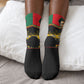 Martin Luther King Jr And Malcolm X Crew Socks Civil Rights Leaders - Black History Equality Freedom March