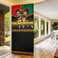 Martin Luther King Jr And Malcolm X Door Cover Civil Rights Leaders - Black History Equality Freedom March