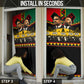 Martin Luther King Jr And Malcolm X Door Cover Civil Rights Leaders - Black History Equality Freedom March