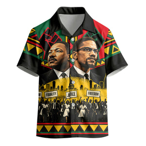 Martin Luther King Jr And Malcolm X Kid Hawaiian Shirt Civil Rights Leaders - Black History Equality Freedom March