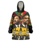 Martin Luther King Jr And Malcolm X Kid Wearable Blanket Hoodie Civil Rights Leaders - Black History Equality Freedom March