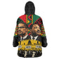 Martin Luther King Jr And Malcolm X Kid Wearable Blanket Hoodie Civil Rights Leaders - Black History Equality Freedom March