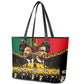 Martin Luther King Jr And Malcolm X Leather Tote Bag Civil Rights Leaders - Black History Equality Freedom March