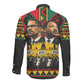Martin Luther King Jr And Malcolm X Long Sleeve Button Shirt Civil Rights Leaders - Black History Equality Freedom March