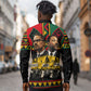 Martin Luther King Jr And Malcolm X Long Sleeve Button Shirt Civil Rights Leaders - Black History Equality Freedom March