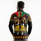 Martin Luther King Jr And Malcolm X Long Sleeve Polo Shirt Civil Rights Leaders - Black History Equality Freedom March