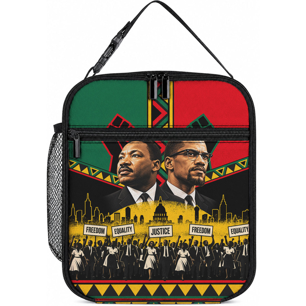 Martin Luther King Jr And Malcolm X Lunch Bag Civil Rights Leaders - Black History Equality Freedom March