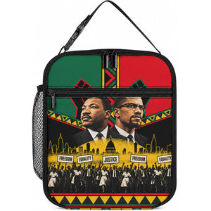 Martin Luther King Jr And Malcolm X Lunch Bag Civil Rights Leaders - Black History Equality Freedom March