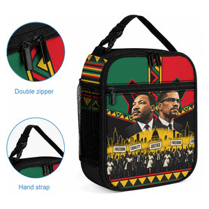 Martin Luther King Jr And Malcolm X Lunch Bag Civil Rights Leaders - Black History Equality Freedom March