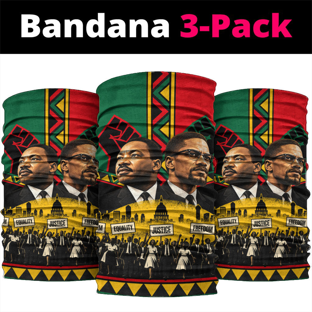 Martin Luther King Jr And Malcolm X Neck Gaiter Civil Rights Leaders ...
