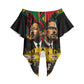 Martin Luther King Jr And Malcolm X Off Shoulder Wrap Waist Top Civil Rights Leaders - Black History Equality Freedom March