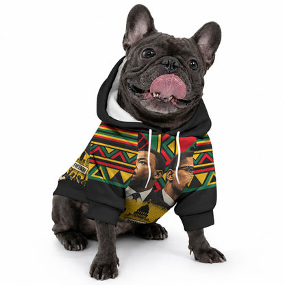Martin Luther King Jr And Malcolm X Pet Hoodie Civil Rights Leaders - Black History Equality Freedom March