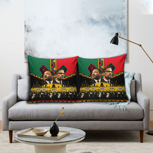 Martin Luther King Jr And Malcolm X Pillow Cover Civil Rights Leaders - Black History Equality Freedom March