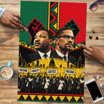 Martin Luther King Jr And Malcolm X Puzzle Civil Rights Leaders - Black History Equality Freedom March