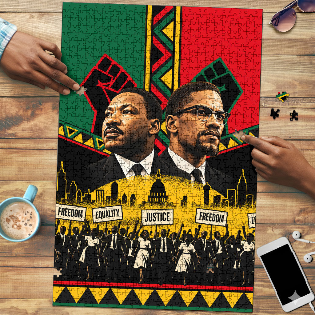 Martin Luther King Jr And Malcolm X Puzzle Civil Rights Leaders - Black ...