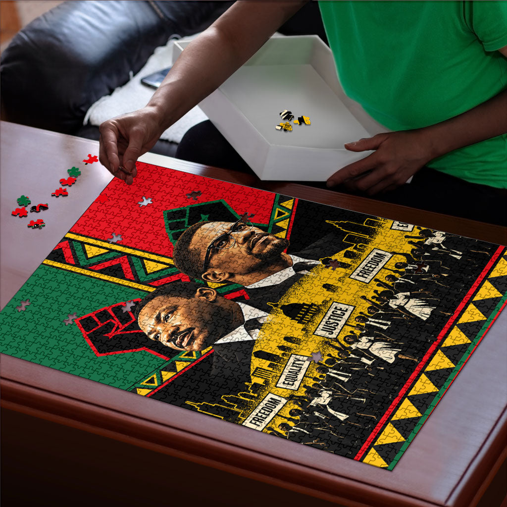 Martin Luther King Jr And Malcolm X Puzzle Civil Rights Leaders - Black ...