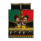 Martin Luther King Jr And Malcolm X Quilt Bed Set Civil Rights Leaders - Black History Equality Freedom March